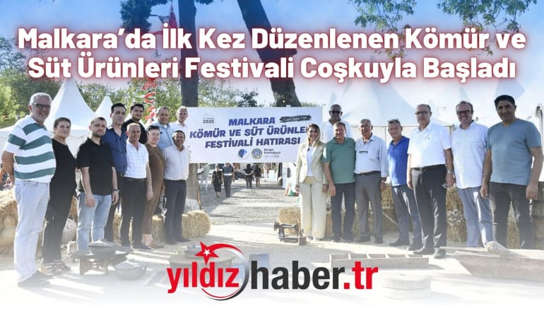 Malkara’da İlk Kez Düzenlenen Kömür ve Süt Ürünleri Festivali Coşkuyla Başladı
