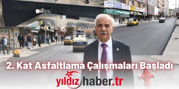 2. Kat Asfaltlama Çalışmaları Başladı