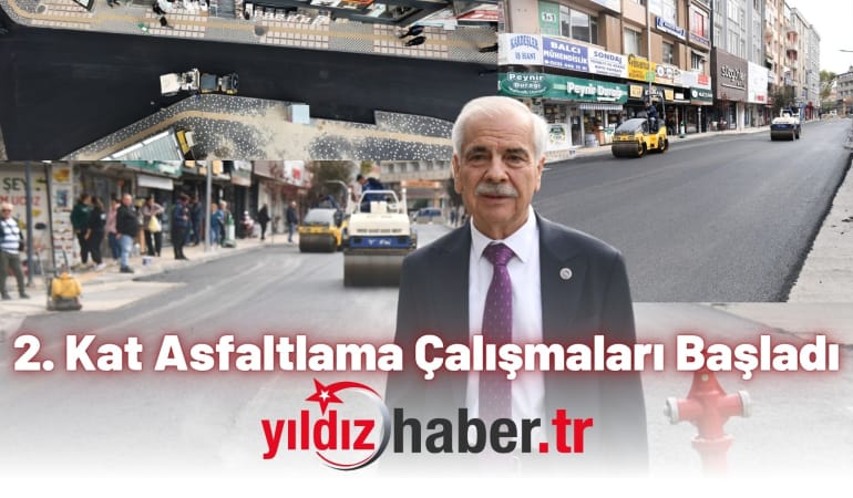 2. Kat Asfaltlama Çalışmaları Başladı