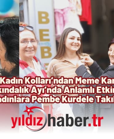 CHP Kadın Kolları’ndan Meme Kanseri Farkındalık Ayı’nda Anlamlı Etkinlik Kadınlara Pembe Kurdele Takıldı