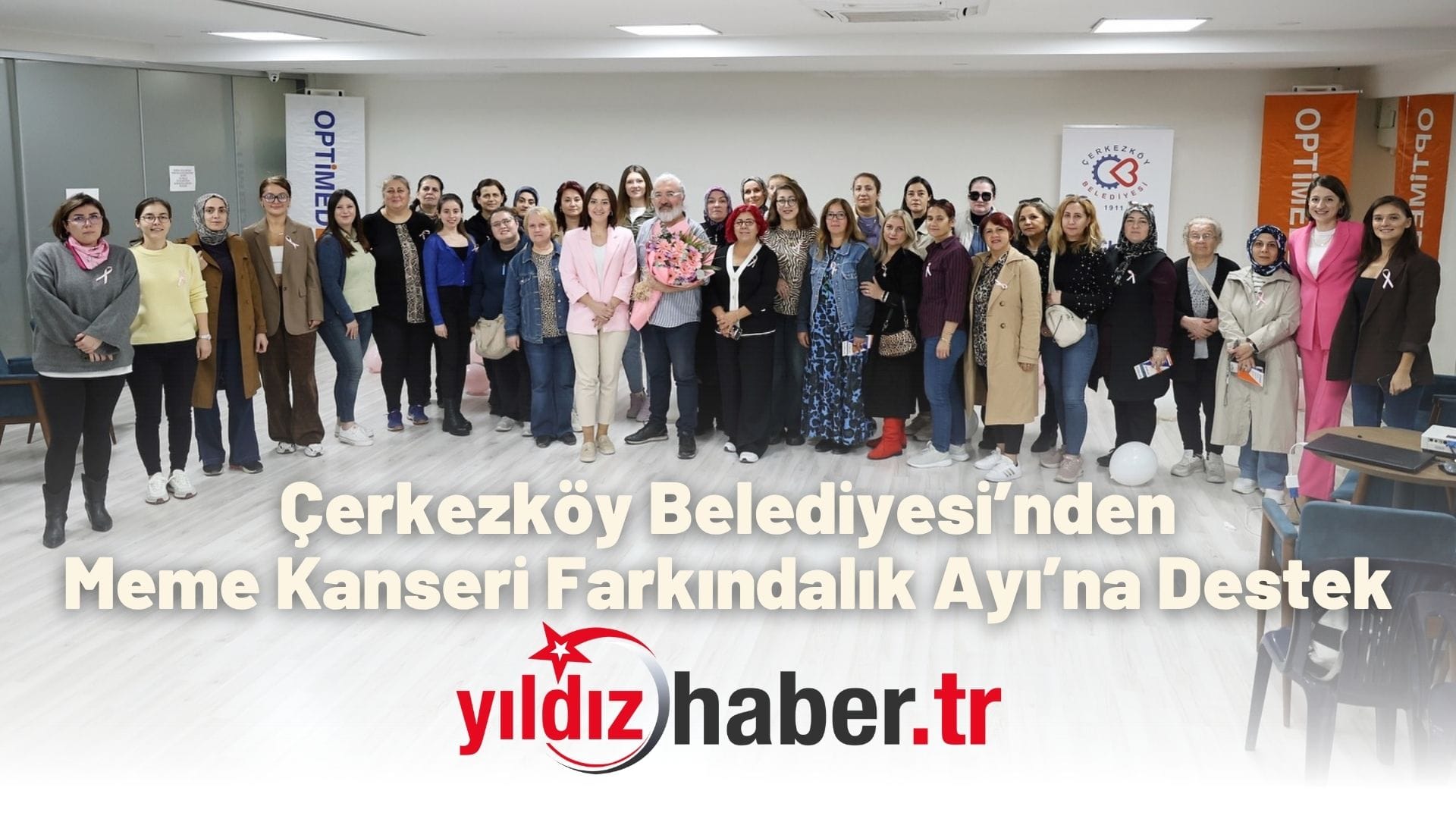 Çerkezköy Belediyesi’nden Meme Kanseri Farkındalık Ayı’na Destek