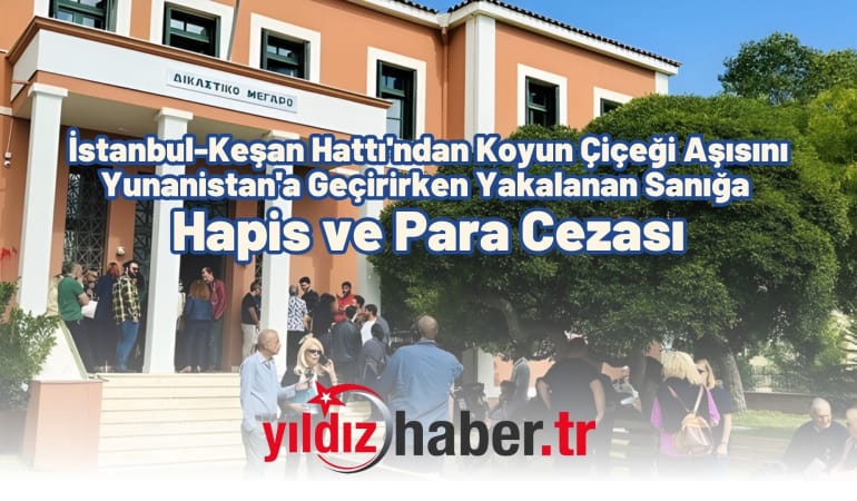 İstanbul-Keşan Hattı’ndan Koyun Çiçeği Aşısını Yunanistan’a Geçirirken Yakalanan Sanığa Hapis ve Para Cezası