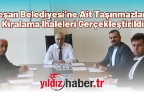 Keşan Belediyesi’ne Ait Taşınmazların Kiralama İhaleleri Gerçekleştirildi