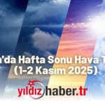 Keşan'da Hafta Sonu Hava Tahmini (1-2 Kasım 2025)