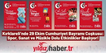 Kırklareli’nde 29 Ekim Cumhuriyet Bayramı Coşkusu