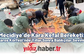 Mecidiye’de Kara Kefal Bereketi Saros Körfezi’nde Yıllar Sonra Balıkçılar Sevindi