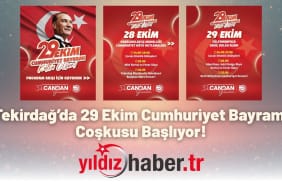 Tekirdağ’da 29 Ekim Cumhuriyet Bayramı Coşkusu Başlıyor!