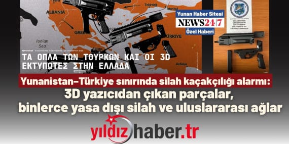 Yunanistan–Türkiye sınırında silah kaçakçılığı alarmı