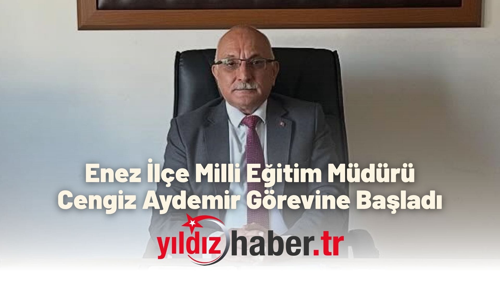 Enez İlçe Milli Eğitim Müdürü Cengiz Aydemir Görevine Başladı