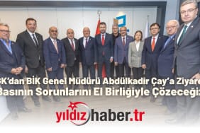 TGK’dan BİK Genel Müdürü Abdülkadir Çay’a Ziyaret “Basının Sorunlarını El Birliğiyle Çözeceğiz”