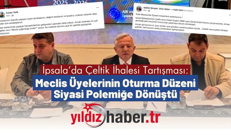 İpsala’da Çeltik İhalesi Tartışması: Meclis Üyelerinin Oturma Düzeni Siyasi Polemiğe Dönüştü