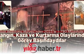 Keşan Belediyesi İtfaiyesi’nden 2025’te 1.780 Müdahale Yangın, Kaza ve Kurtarma Olaylarında Görev Başındaydılar
