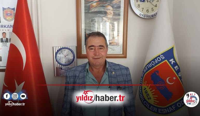 Keşan Şoförler Odası Başkanı Demirkan: “Galericilere Lise Mezuniyeti Şartı Süresi Uzatıldı”