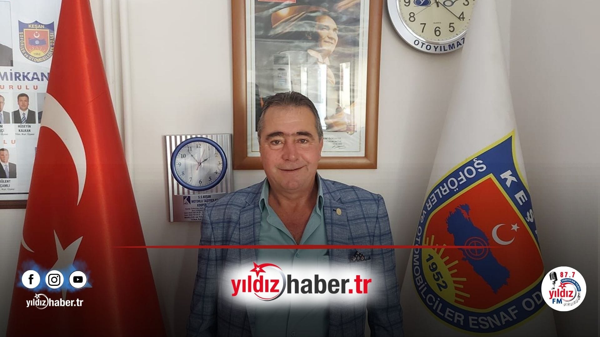 Keşan Şoförler Odası Başkanı Demirkan “Galericilere Lise Mezuniyeti Şartı Süresi Uzatıldı”