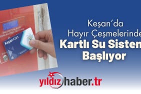 Keşan’da Hayır Çeşmelerinde Kartlı Su Sistemi Başlıyor