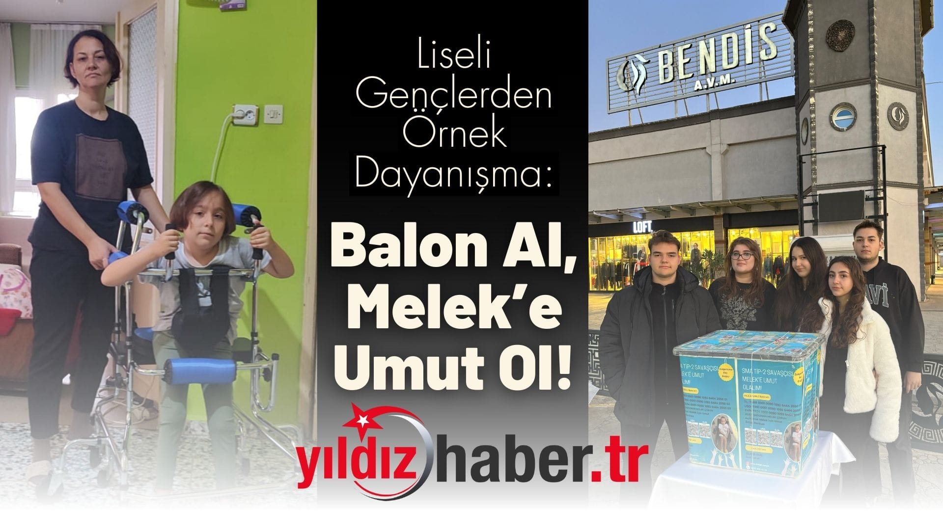 Liseli Gençlerden Örnek Dayanışma Balon Al, Melek’e Umut Ol!