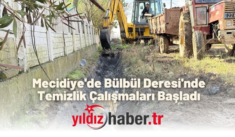 Mecidiye’de Bülbül Deresi’nde Temizlik Çalışmaları Başladı