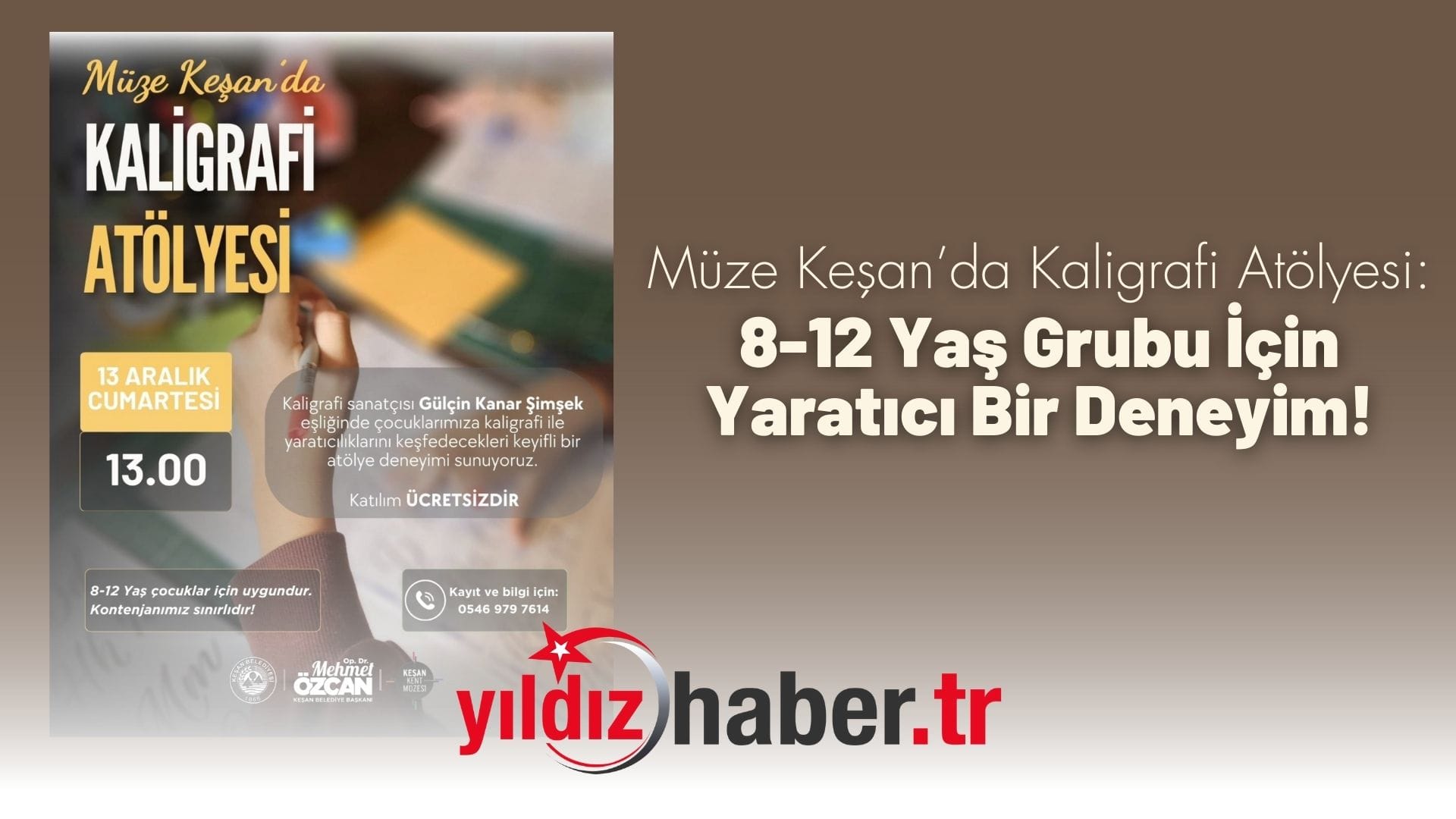 Müze Keşan’da Kaligrafi Atölyesi