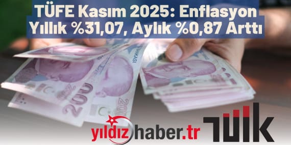 TÜFE Kasım 2025 Enflasyon Yıllık ,07, Aylık %0,87 Arttı