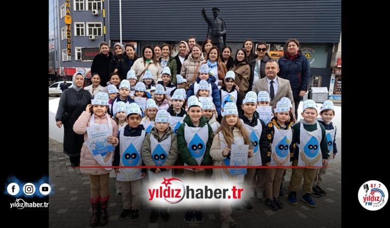 Miniklerden Esnafa “Su Tasarrufu” Mesajı