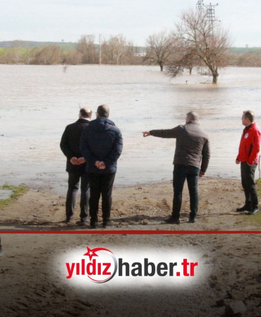 Edirne İl Tarım Müdürlüğü Sahada Su Altında Kalan Tarım Arazilerinde İnceleme