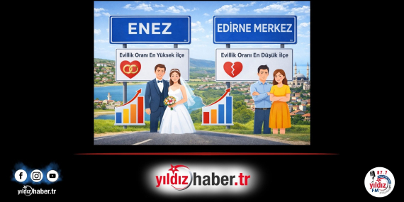 Evlilik Oranı En Yüksek İlçe Enez, En Düşük Edirne Merkez