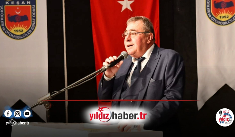 Keşan Şoförler ve Otomobilciler Esnaf Odası’nda Mahmut Demirkan Güven Tazeledi