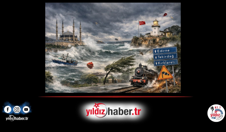 Trakya’da Yarın Şiddetli Lodos Fırtınası Bekleniyor