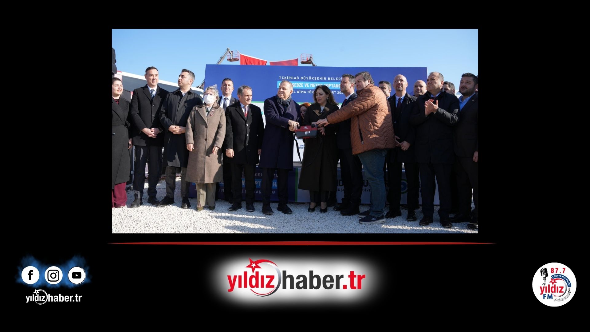 Çorlu’nun Ticaret Altyapısına Dev Yatırım Yeni Sebze ve Meyve Halinin Temeli Atıldı