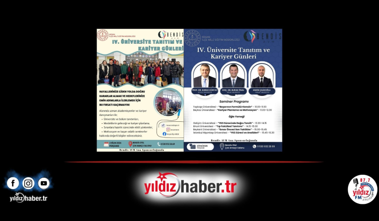IV. Üniversite Tanıtım ve Kariyer Günleri 2 Nisan’da Bendis AVM’de Gerçekleştirilecek