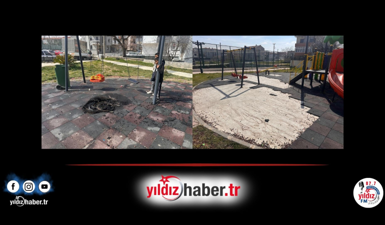 Keşan’da Çocuk Parklarına Ateşli Saldırı: Oyun Grupları Kullanılamaz Hale Geldi