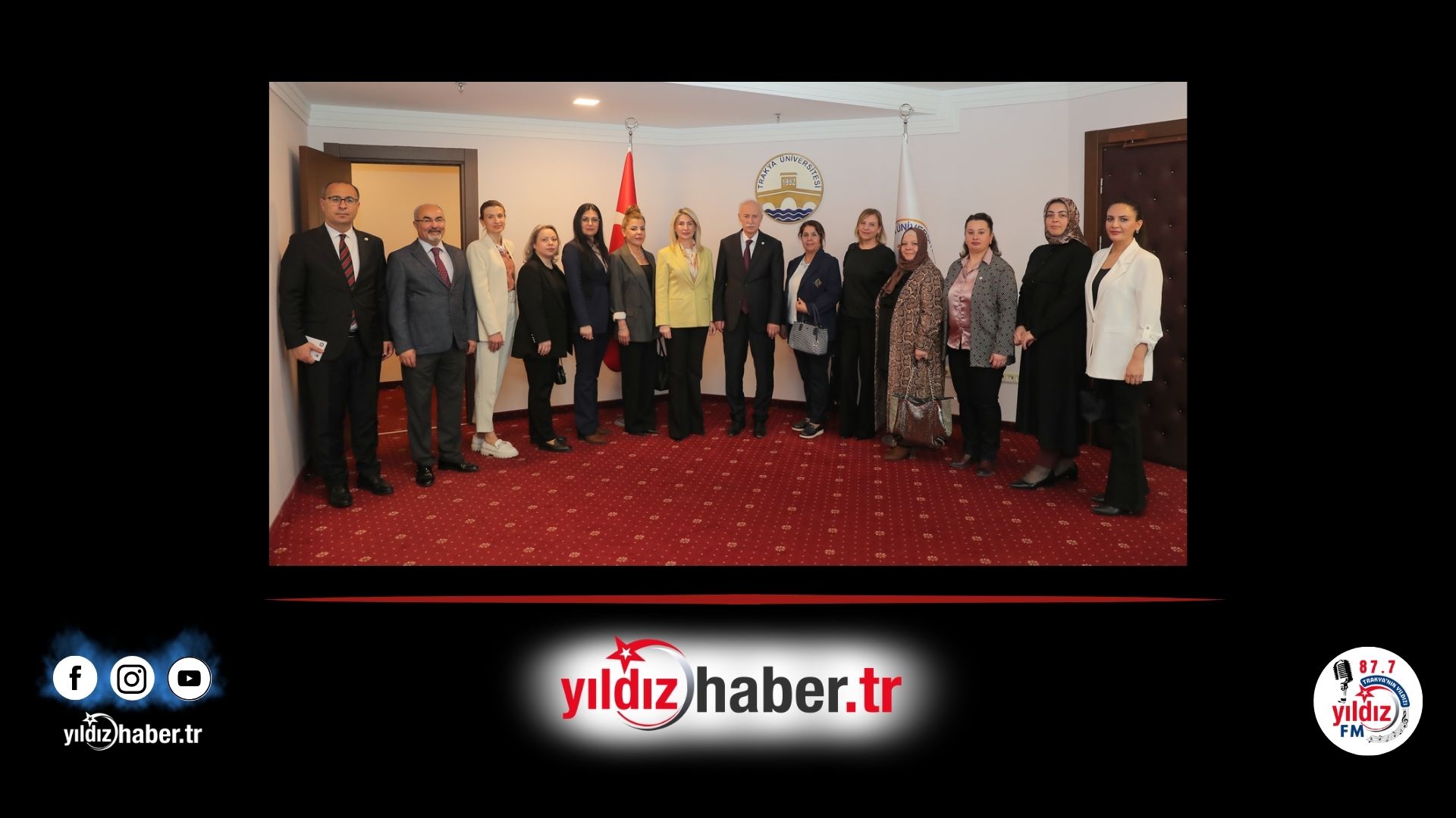 Edirne Şehir Gönüllüleri Vakfı’ndan Rektör Hatipler’e Ziyaret