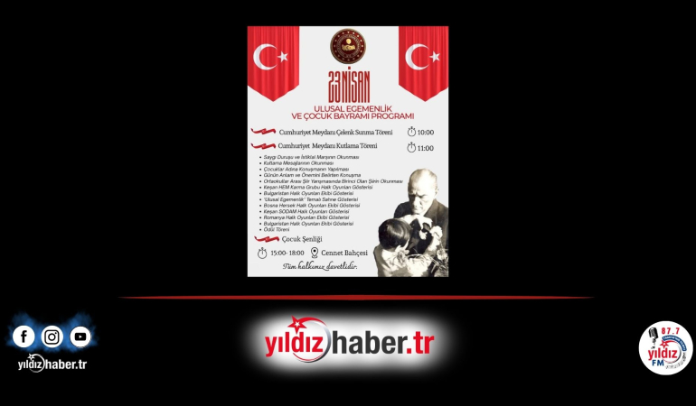 Keşan’da 23 Nisan Programı Belli Oldu