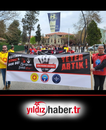 Keşanlı Eğitimcilerden Şiddete Hayır Yürüyüşü Okullar Güvenli Alan Olmaktan Çıktı!