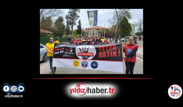 Keşanlı Eğitimcilerden “Şiddete Hayır” Yürüyüşü: “Okullar Güvenli Alan Olmaktan Çıktı!”