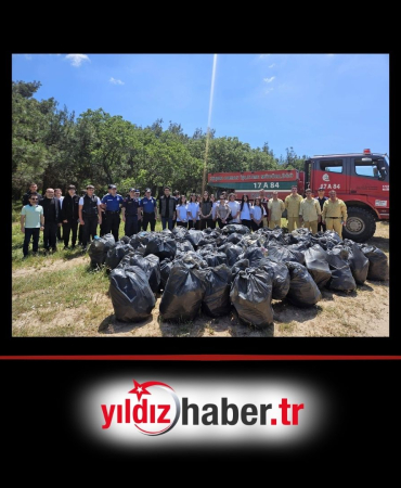 Enez’de Orman Benim Seferberliği Kaymakam Merve Ayık ve Öğrencilerden Çevre Temizliği