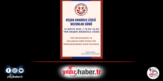 Keşan Anadolu Lisesi Mezunlar Günü Yarın