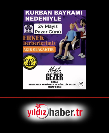 Keşan’da Bayram Mesaisi Erken Başladı Tıraşınızı Son Güne Bırakmayın Uyarısı