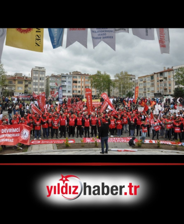 Lüleburgaz’da 1 Mayıs Coşkusu Sokaklar Kırmızıya Büründü