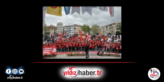 Lüleburgaz’da 1 Mayıs Coşkusu Sokaklar Kırmızıya Büründü