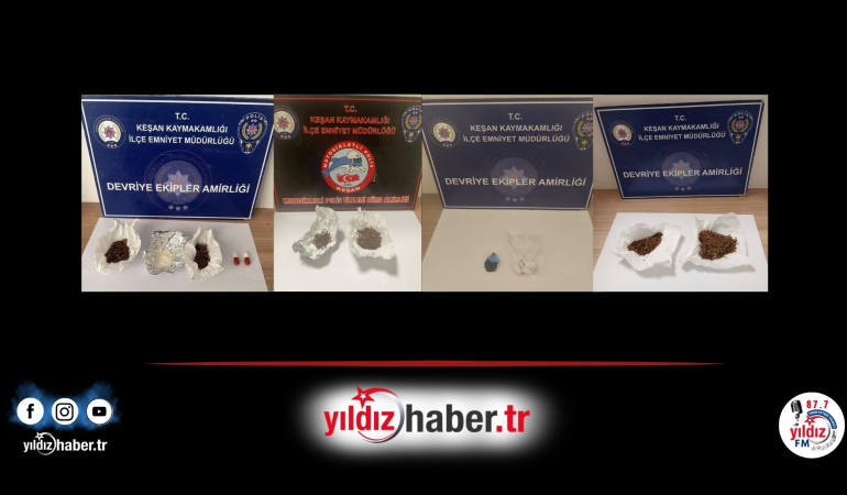 Keşan’da Peş Peşe Narkotik Denetimleri: Sokak Sokak Yapılan Aramalarda 6 Kişi Yakalandı